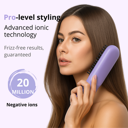 CurlMaster™ Portable Straightener Brush - Baby Smooth Pro