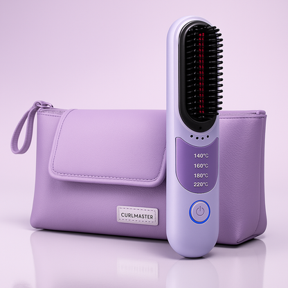CurlMaster™ Portable Straightener Brush - Baby Smooth Pro